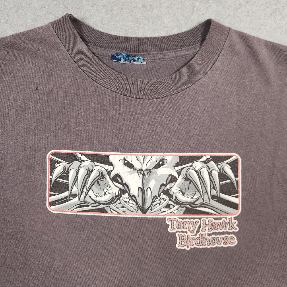 Vintage Tony Hawk Birdhouse Shirt Mens Small Black Skateboard Grunge Y2K 90s